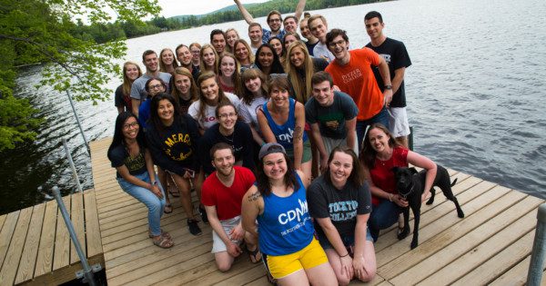 Group photo of CDN leadership on dock