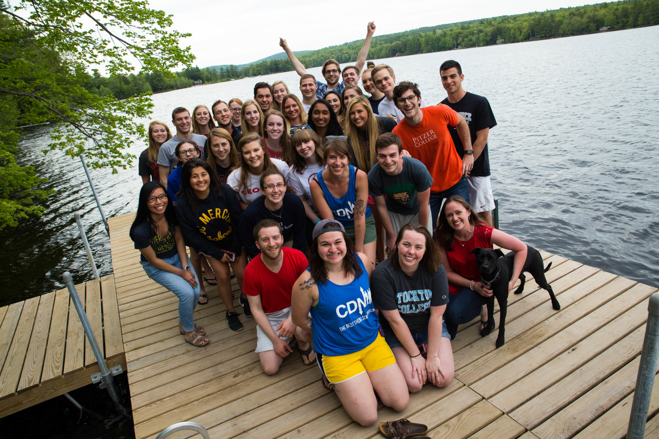 Group photo of CDN leadership on dock