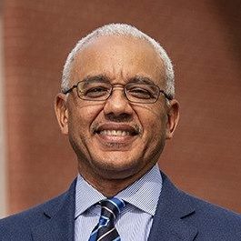 June 1, 2021, Waltham, MA:
Dr. E LaBrent Chrite, newly appointed as the ninth president of Bentley University, visits campus for his first day at Bentley University in Waltham, Massachusetts Tuesday, June 1, 2021.  
(Photo by Billie Weiss/Bentley University)