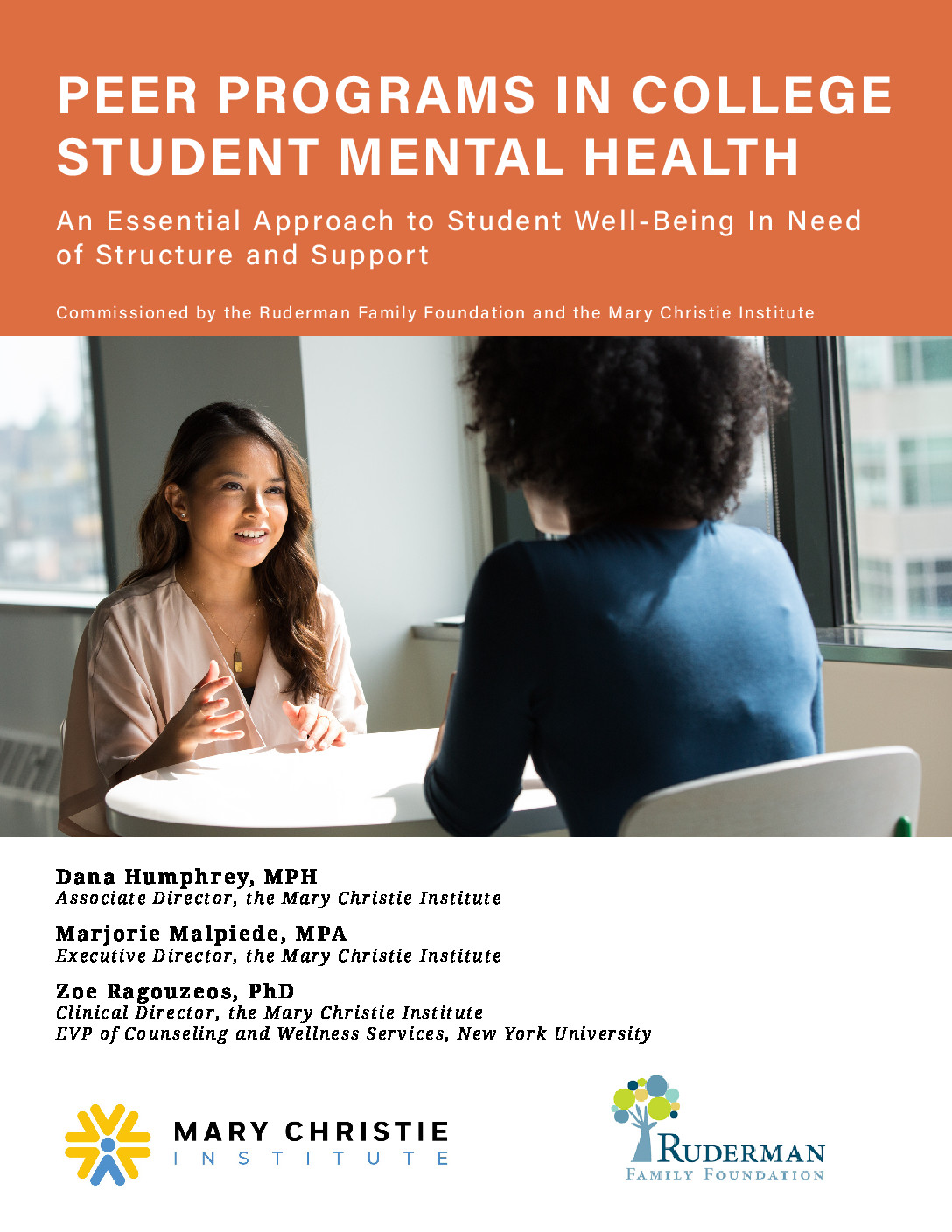 Peer Programs in College Student Mental Health